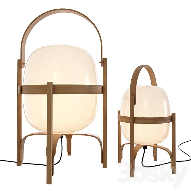 Cesta and Cestita lamp by Santa&Cole 3DS Max Model