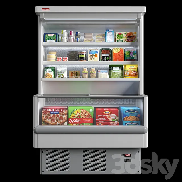 Cetus wall freezer showcase 3ds Max