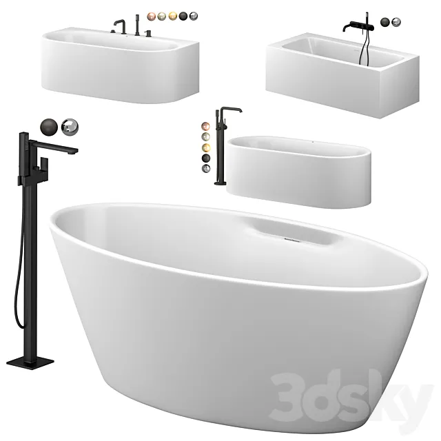 Cezares and Grohe bath set 3DSMax File