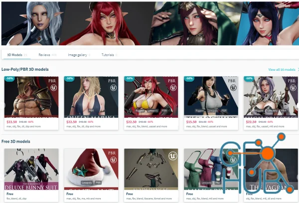 CGTrader – Ryan Reos 3D Models Collection