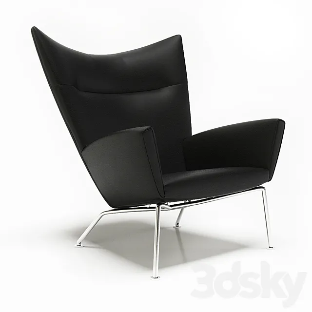 CH 445 Wing Chair 3DS Max Model