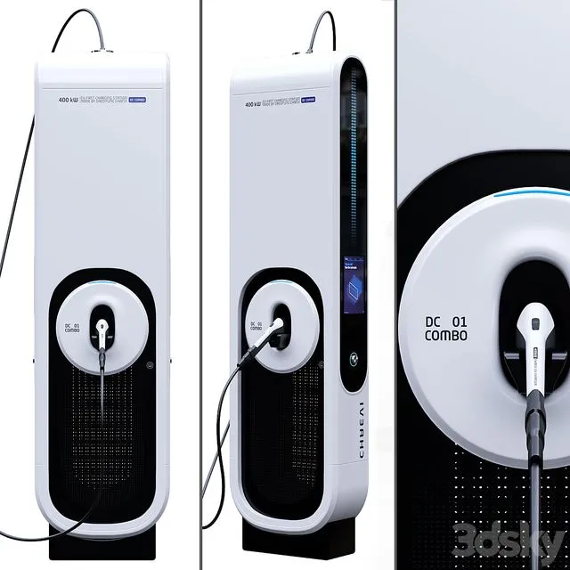 Chaevi Ultra Fast Ev Charger 3dsMax Model