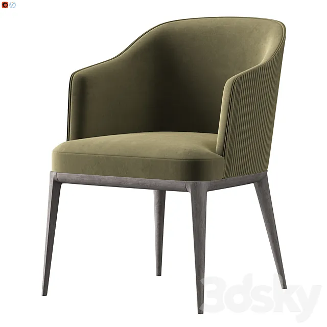 Chair 01 – Velor (Green) 3DS Max Model