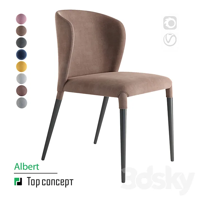 Chair Albert 3DS Max Model
