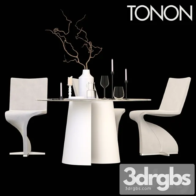 Chair and table tonon twist 2 3dsmax Download