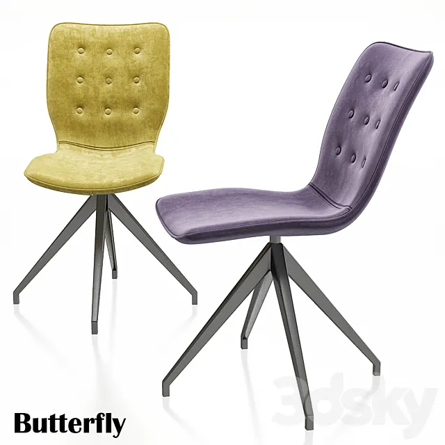 Chair Butterfly Kare Design 3ds Max