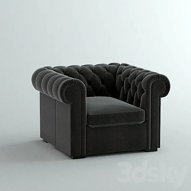 chair – Chesterfield 3DS Max Model