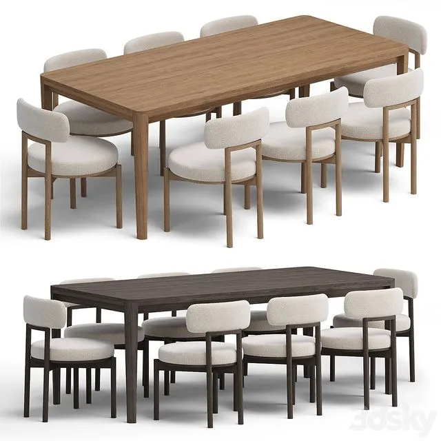 Chair Davis And Reese Dining Table 3dsMax Model