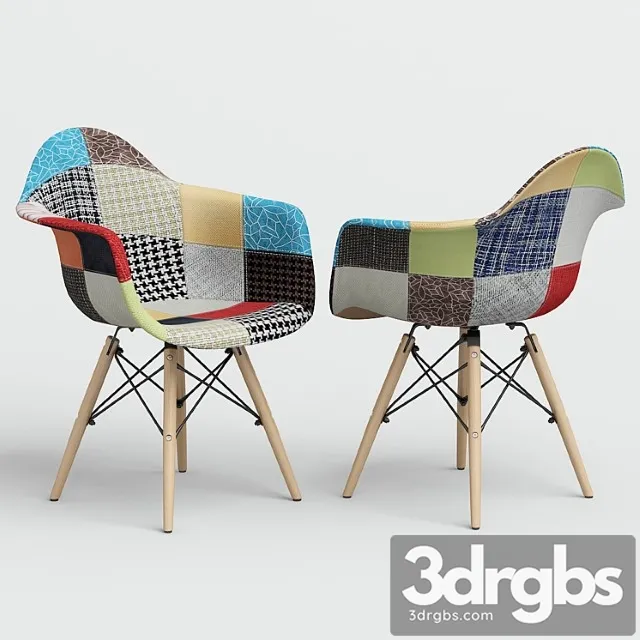 Chair eames style daw patchwork. 2 3dsmax Download