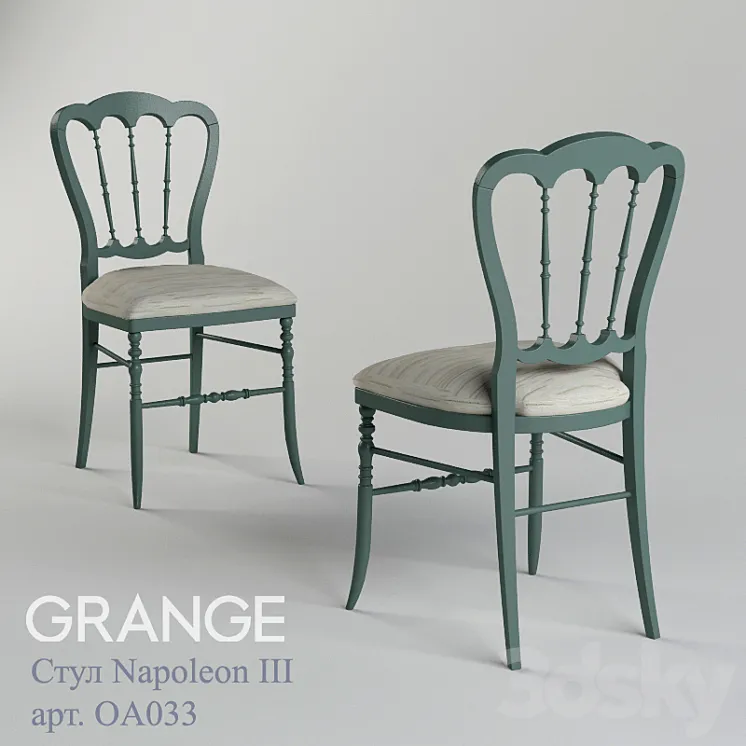 Chair Grange Napoleon III 3DS Max