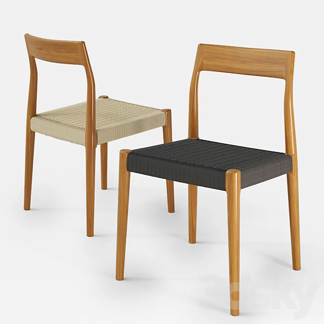 Chair GREAT DANE Moller # 77 3ds Max