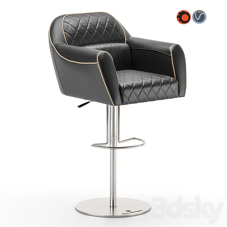 Chair imola from Tonino Lamborghini 3DS Max Model