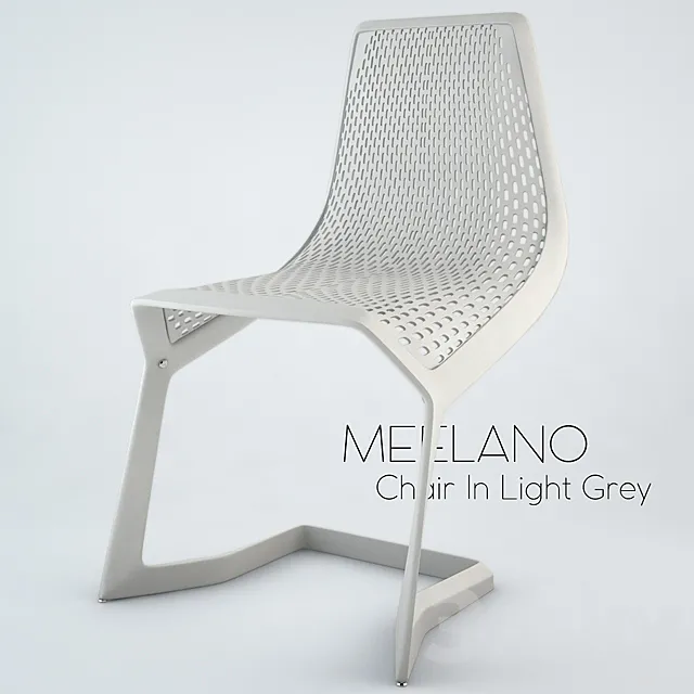 Chair In Light Grey Set Of Four 3DS Max Model