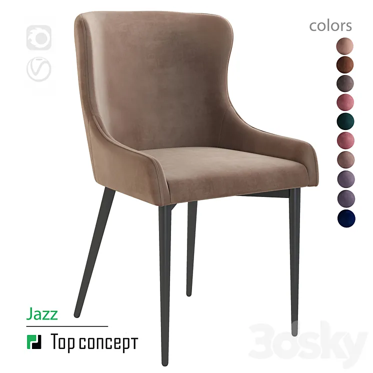 Chair JAZZ 3DS Max
