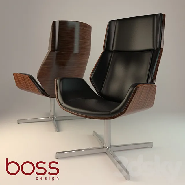 Chair Kruze Lounge BOSS 3DSMax File