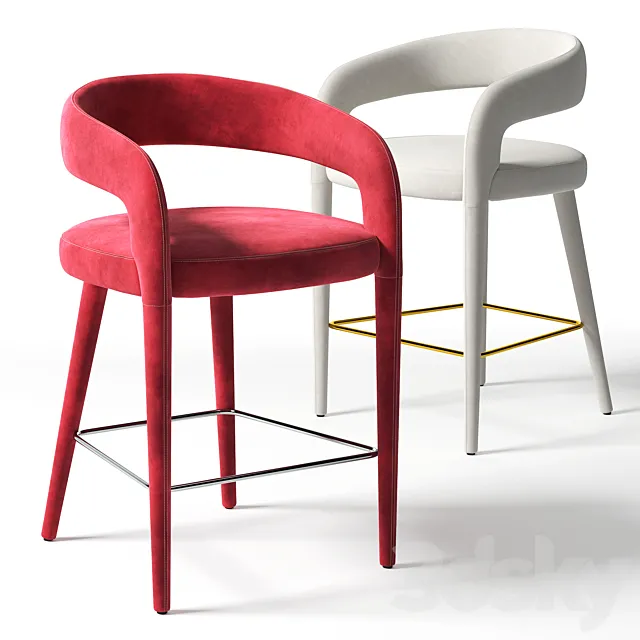 Chair LISETTE COUNTER STOOL CB2 exclusive 3DSMax File