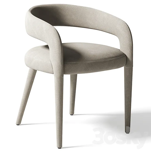 Chair LISETTE GRAY DINING CHAIR CB2 exclusive 3DSMax File