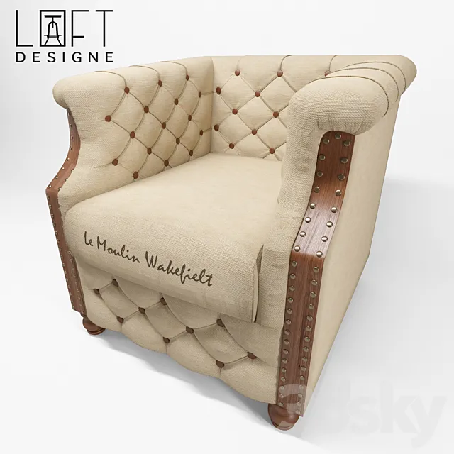 Chair Loft design model 094 3ds Max