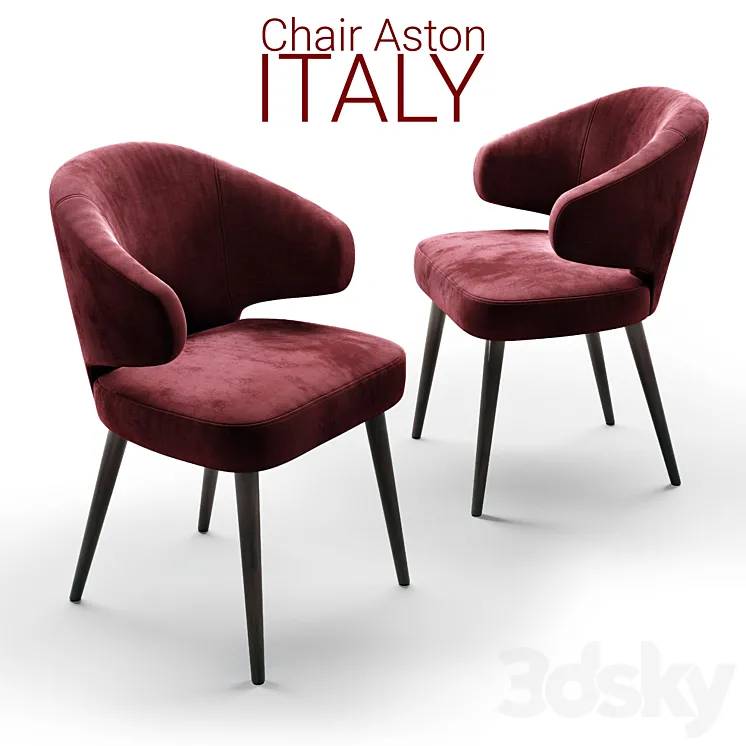 Chair Minotti Aston RED 3DS Max