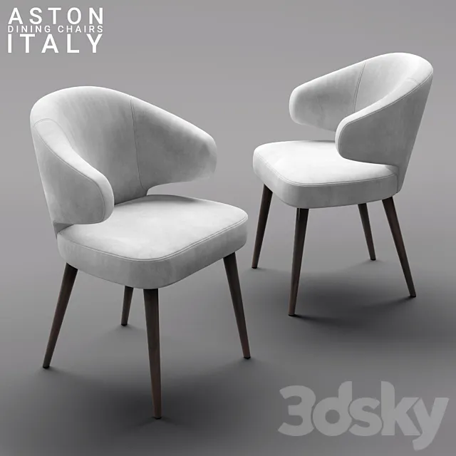 Chair Minotti Aston White 3ds Max