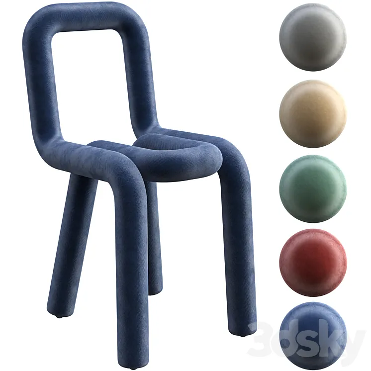 Chair Mustache Bold 3DS Max