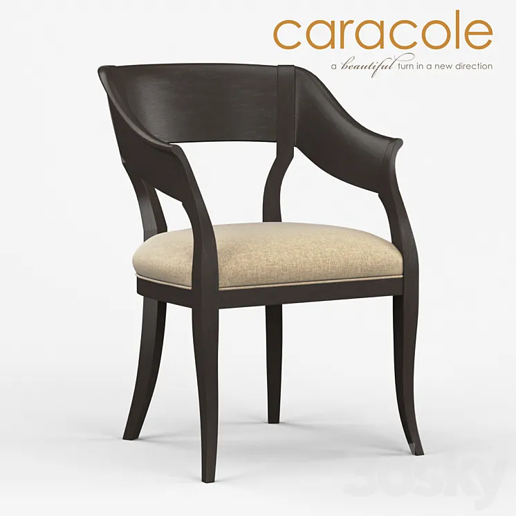 Chair of Bank of england Caracole 3DS Max