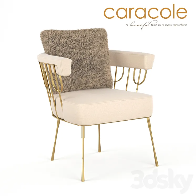 Chair of the Gate keeper Caracole 3DS Max