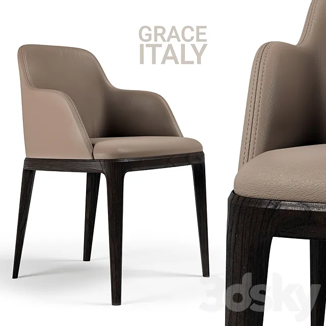 Chair Poliform Grace 2 BEIGE 3DSMax File