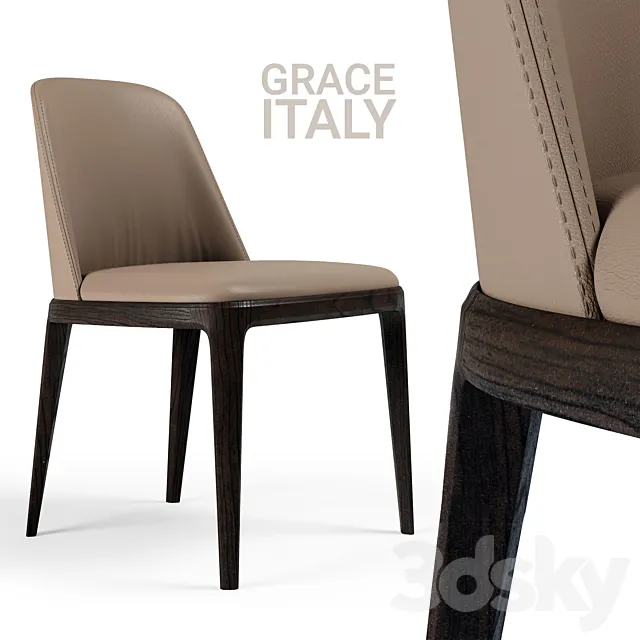 Chair Poliform Grace BEIGE 3DSMax File