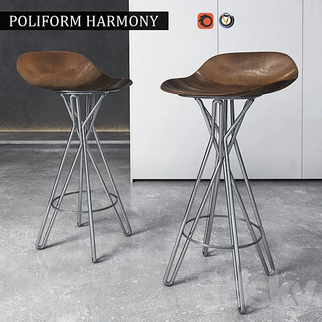 Chair Poliform Harmony 3DSMax File