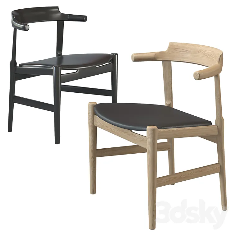 Chair PP58 by Hans J. Wegner 3DS Max Model