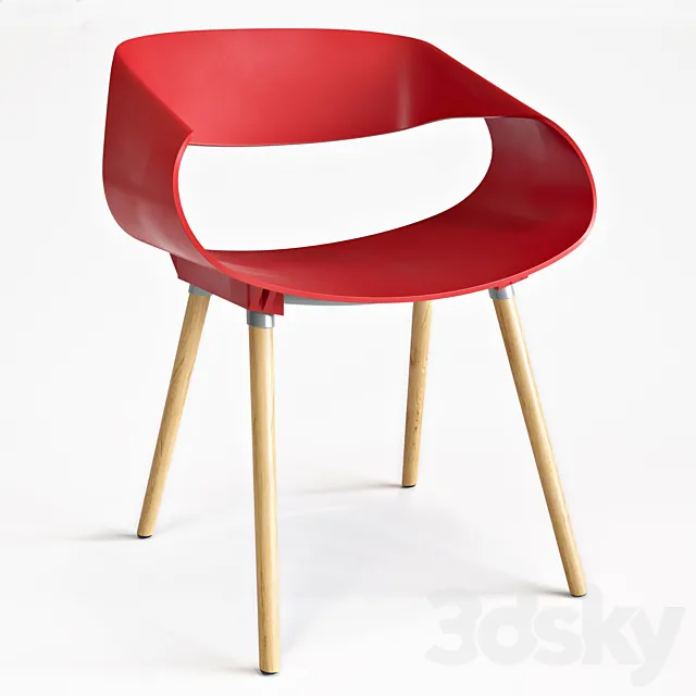 Chair Range red 3ds Max