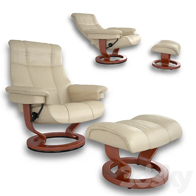 chair Recliner Stressless Mayfair 3DS Max Model