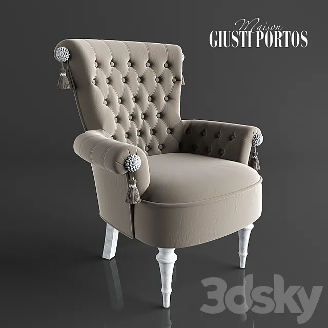 Chair Regina GIUSTI PORTOS 3DS Max Model