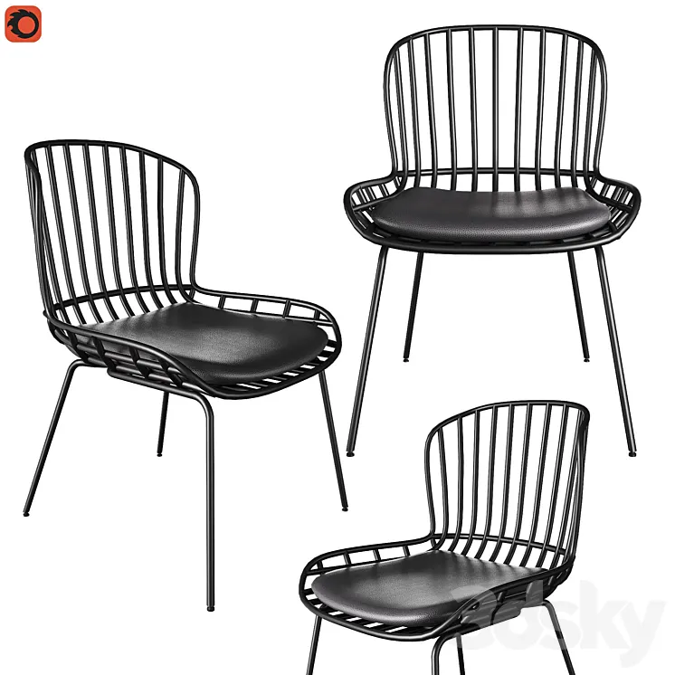 Chair Surpik La Forma black 3DS Max