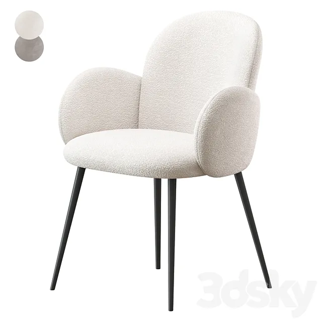 Chair Wave Stoolgroup 3DS Max Model