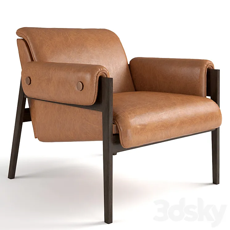 Chair West Elm Stanton Chair 3DS Max