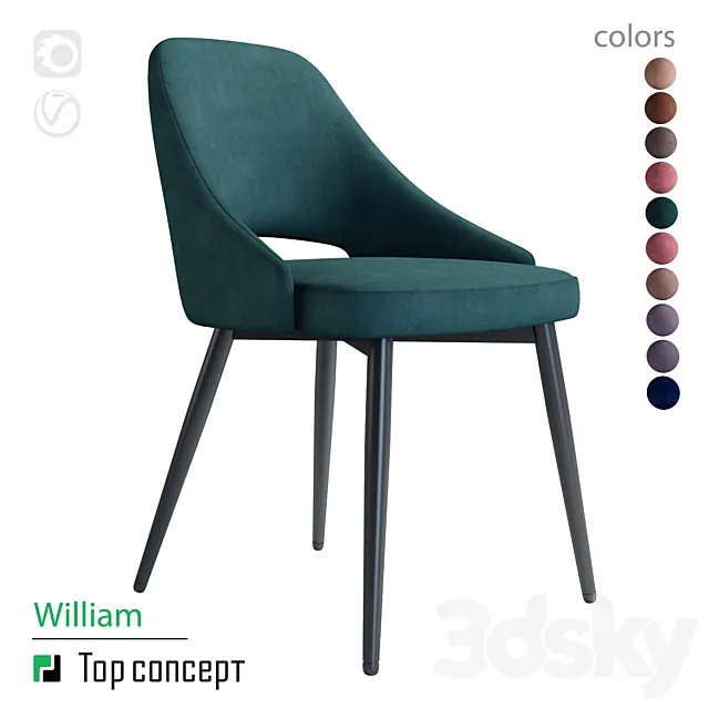 Chair William 3ds Max