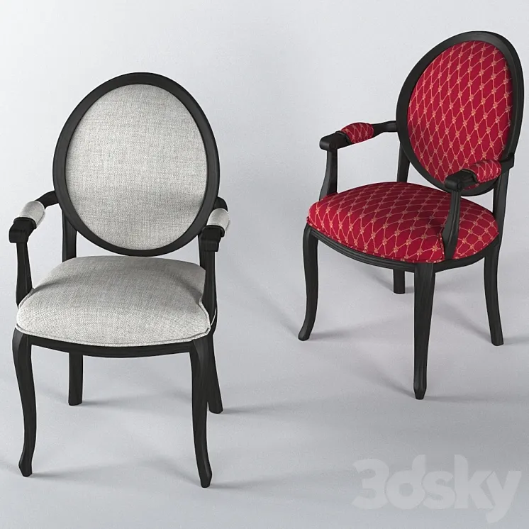 “Chair with armrest “”Amadeus””” 3DS Max