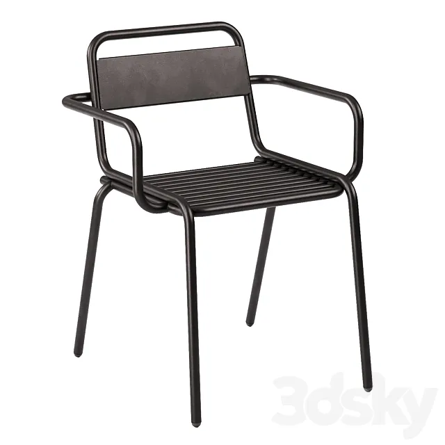 Chair with armrests “Duga M” 3DS Max Model