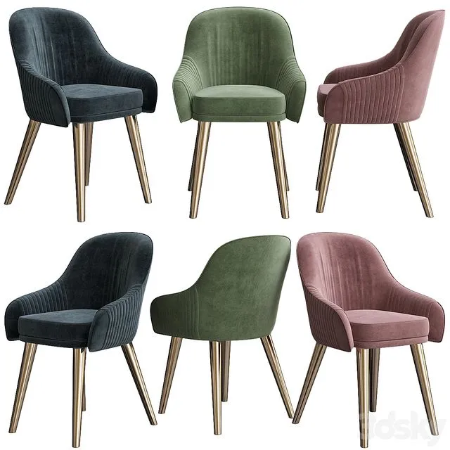 Chair with armrests Duquesa & Malvada 3dsMax Model
