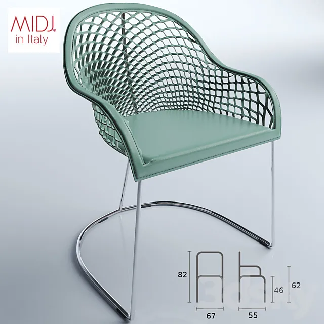 Chair with armrests Guapa P 3DS Max Model