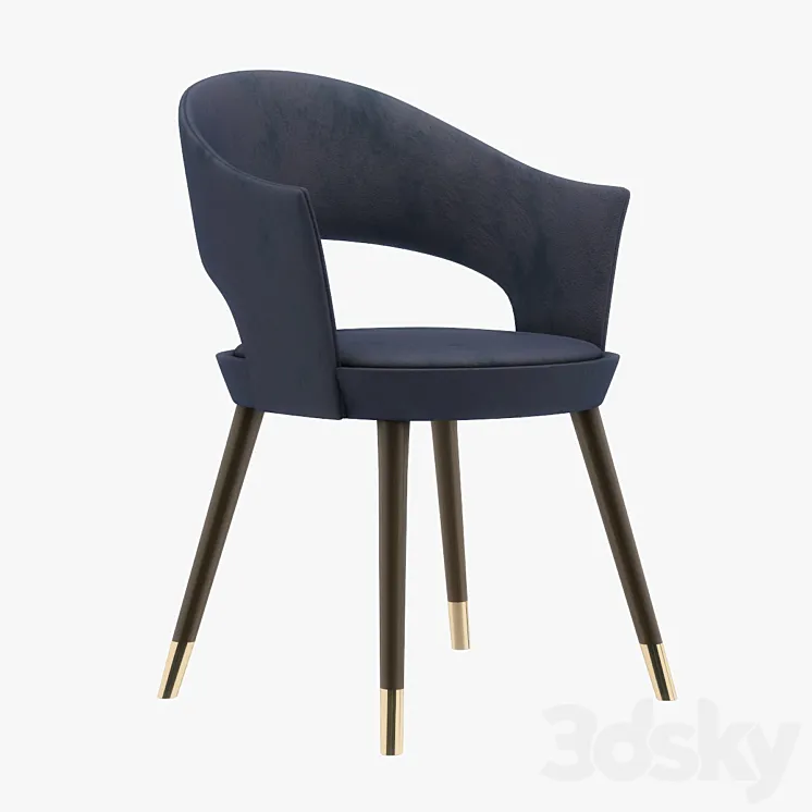 Chair with armrests Lucrezia from Seven Sedie 3DS Max