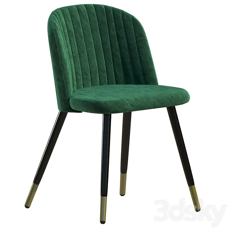 Chair Woodville 11610 Gabi dark green 3DS Max Model