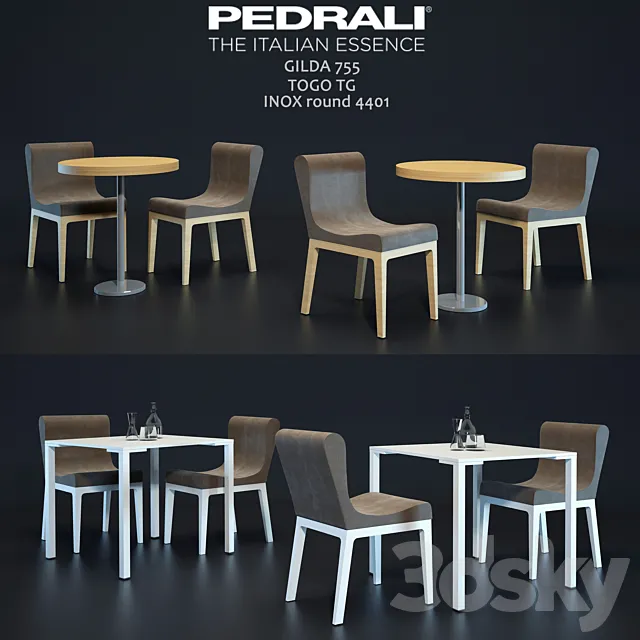 Chairs and tables 3DSMax File