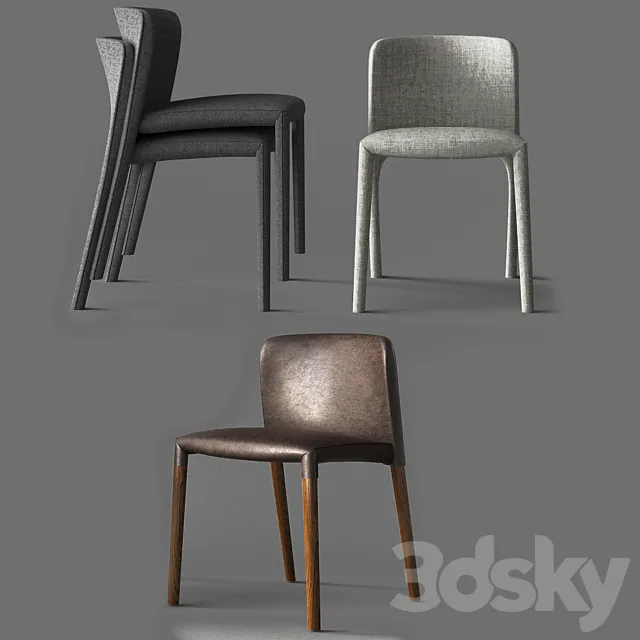 Chairs Carol Wood ALFITALIA 3ds Max