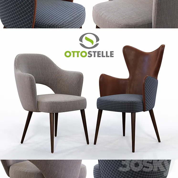 Chairs Fellini and Hardin from Ottostelle 3DS Max