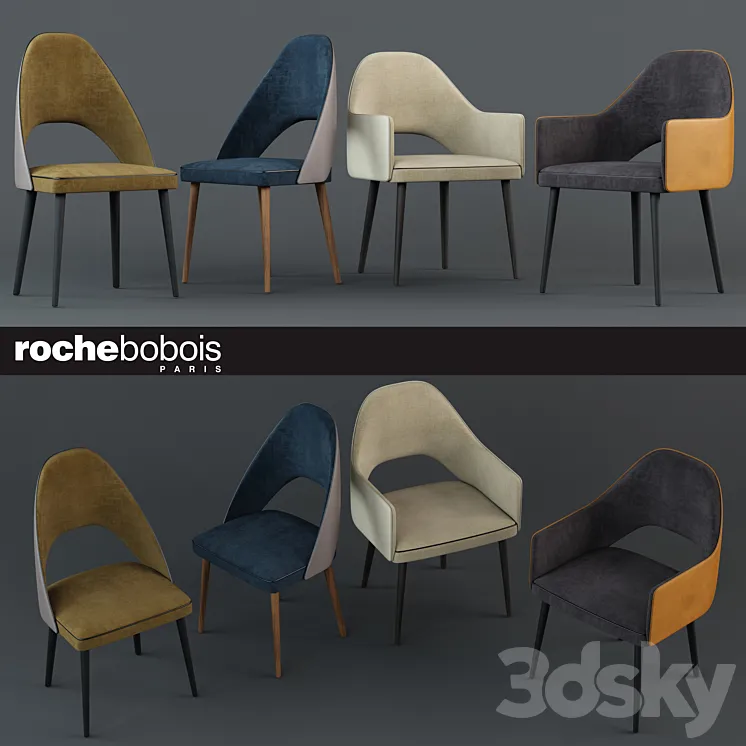 Chairs FENICE CHAIR and FENICE BRIDGE 3DS Max