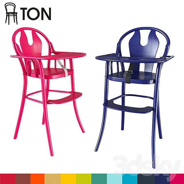 Chairs for feeding TON PETIT 3ds Max