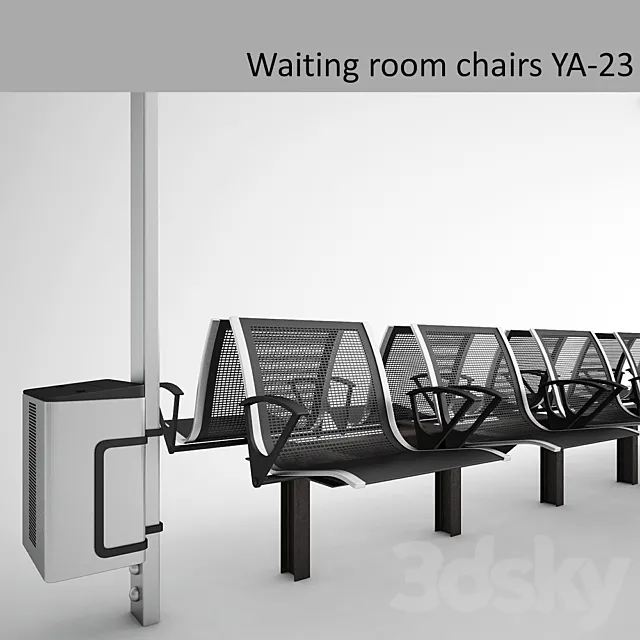 Chairs for waiting rooms waiting room chairs YA-23 3ds Max